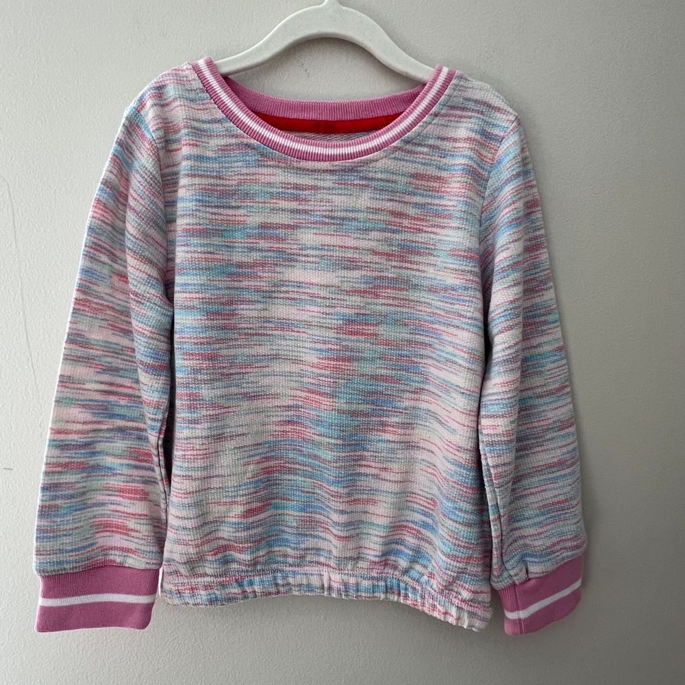 Sovereign Code Girls Space Dye Sweater‎ Pink Blue Casual Pullover